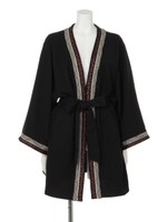 チロリアンコードガウン/ブラック