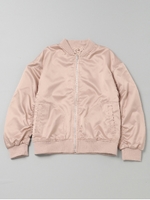 レースリバーシブルブルゾン/ピンクベージュ