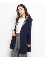 フーデッドトッパーカーディガン/ダークグレー(013)