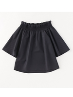 ALTINYILDIZストライプオフショルダーブラウス/NAVY