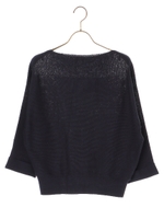 【BAILA4月号掲載】UVカットボートネックドルマンニット/アイボリー