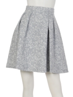 ジャガードタックスカート/ベージュ