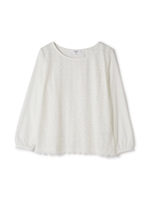 レース×TR天竺プルオーバー/ネイビー(120)