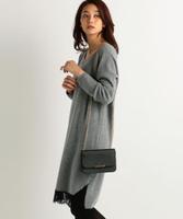 裾レースワンピース