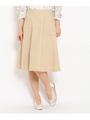 BIGポケットAラインスカート/ライトベージュ(051)
