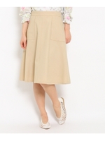 BIGポケットAラインスカート/ライトベージュ(051)
