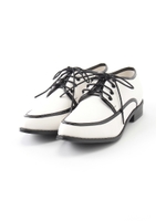 【AZUL by moussy】プレーントゥパイピングシューズ/柄WHT