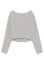 バックシャンボーダートップス/GRY