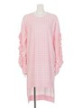 SUGAR GINGHAM CHECK ONE-PIECE/PINK