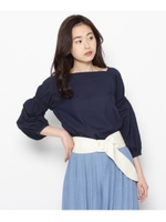 スクエアネックバルーンスリーブブラウス/オフホワイト(003)