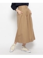 ハイウエストタックワイドパンツ/ベージュ(052)
