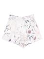 water flower tuck short pants/WHITE