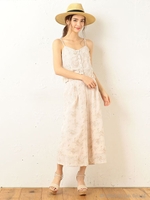 刺繍ワンドパンツ/ベージュ