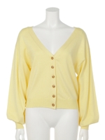 コンパクトカーディガン/YELLOW