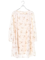 テントラインフラワーワンピース/ネイビー