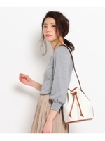 針抜きスムースカットソー/ライトグレー(911)