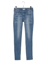 ＜もっと大きなサイズ＞スキスキスキニー(加工インディゴデニム)/インディゴ