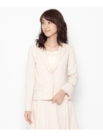 【34(SS)、42（LL）WEB限定サイズ】ソフトジャージテーラードジャケット/ブルー系(094)