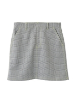 NEON COLOR STITCH MINI SKIRT/インディゴ