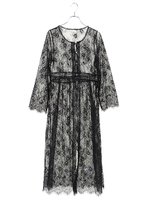 ラッセルレースガウン/オフホワイト