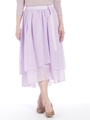 アシメフルイドスカート/ラベンダー