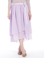 アシメフルイドスカート/ラベンダー