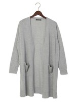 天竺ロングカーディガン/ラベンダー