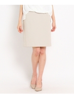 [L]〔洗える〕ネオウォッシュパールスカート/ベージュ(052)