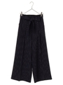 ・ストライプワイドパンツ2/ネイビー