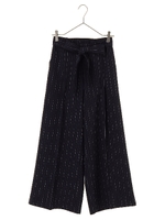 ・ストライプワイドパンツ2/ネイビー