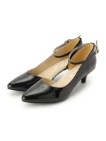 ストラップポインテッドトゥパンプス/ダークブラウン(043)