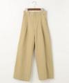 ピケワイドパンツ