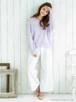 ワイドタックパンツ/PINK