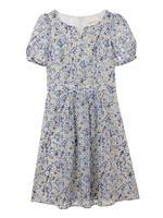 小花柄プリントワンピース/ラベンダー