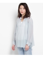 ギャザーボリュームブラウス/ブラック(019)