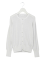 ベーシックニットカーディガン/WHITE