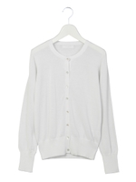 ベーシックニットカーディガン/WHITE