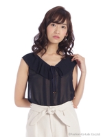 衿プリーツBL/ネイビー