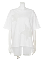 スター切り替えメッシュトップス/オフ