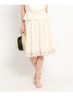 フラワーエンブロスカート/オフホワイト(003)