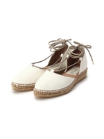 gaimoレザーフラットサンダル/ホワイト系(002)