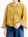ドロップショルダーパーカー/マスタード