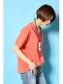 【AZUL by moussy】ピグメントＶネックプルオーバーMOOK番号93007/ORG