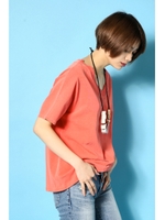 【AZUL by moussy】ピグメントＶネックプルオーバーMOOK番号93007/ORG