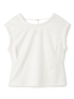 バックチェーンカットトップス/ホワイト