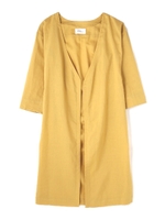 《BLANCHIC》麻ガウン/レモン(060)