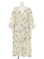 【chille anap】花柄カーディガン/YEL