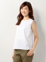 〓☆JOC C 裾スリット ボートネックノースリーブ/OFF WHITE