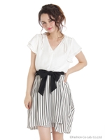 イレギュラーヘムワンピース/ブラック