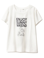 ワンポイントプリントTシャツ/OWHT